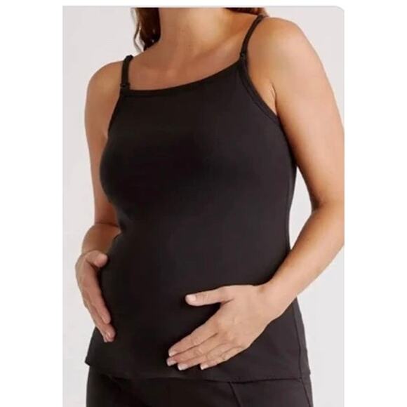 Quince Dresses & Skirts - Quince Tencel Jersey Maternity Nusing Tank Black Sz M  NWOT#35